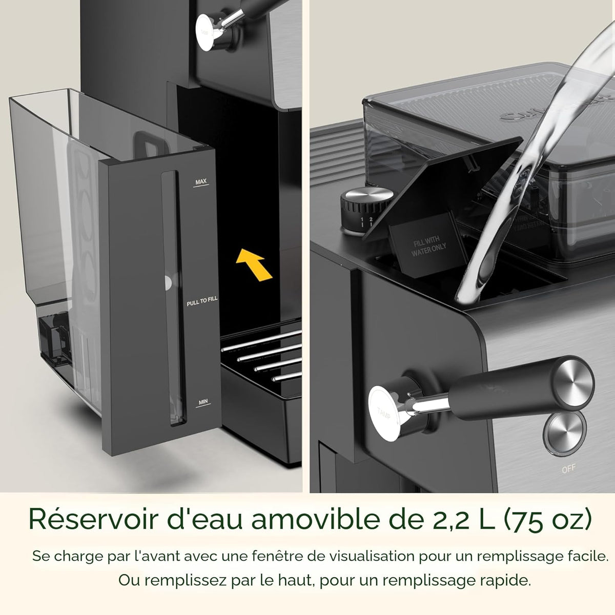 Machine à espresso Espresso Bar avec moulin intégré - Cuisinart - Machine à espresso - - La Guilde Culinaire