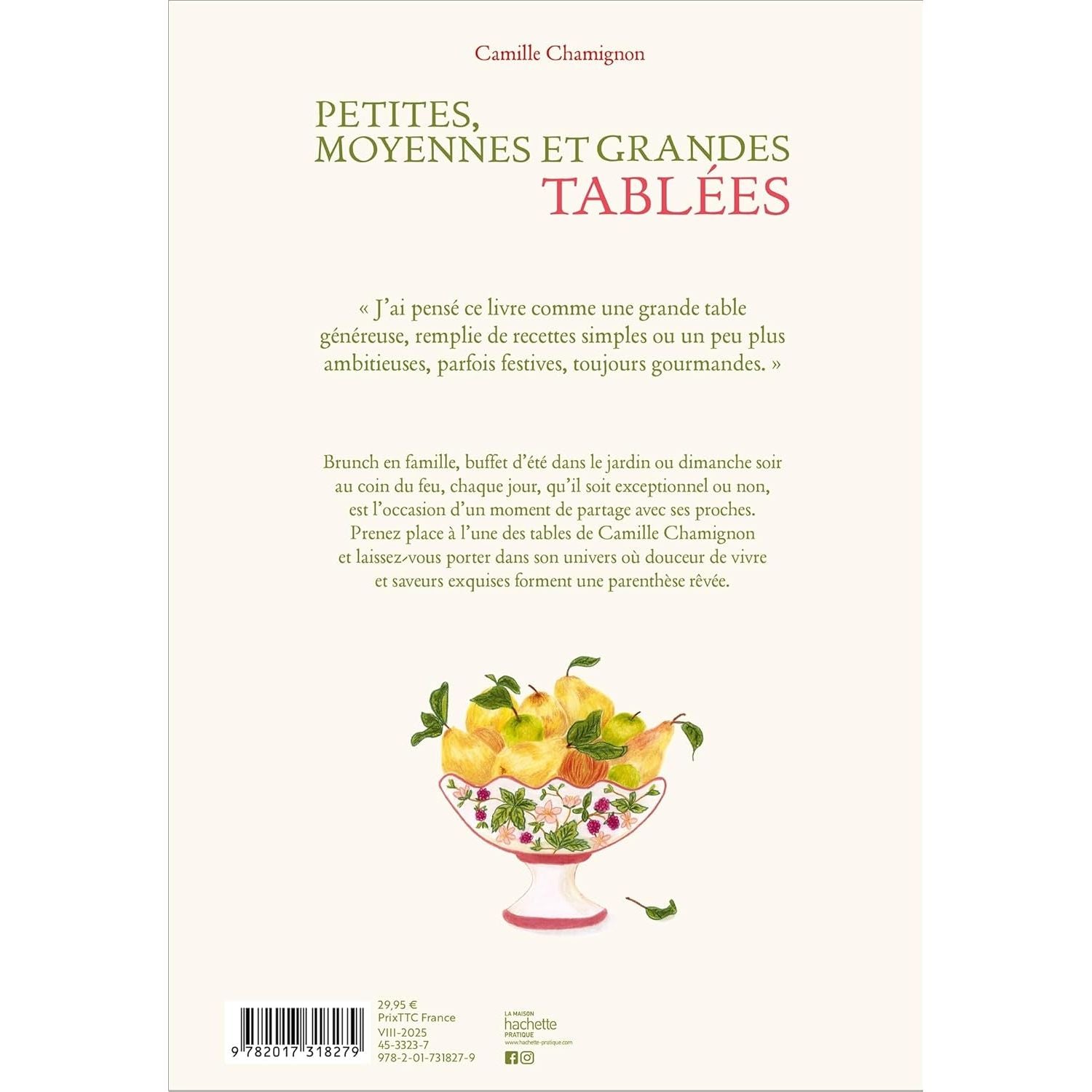 Petites, moyennes et grandes tablées - Hachette Ed. - Livre de cuisine - - La Guilde Culinaire