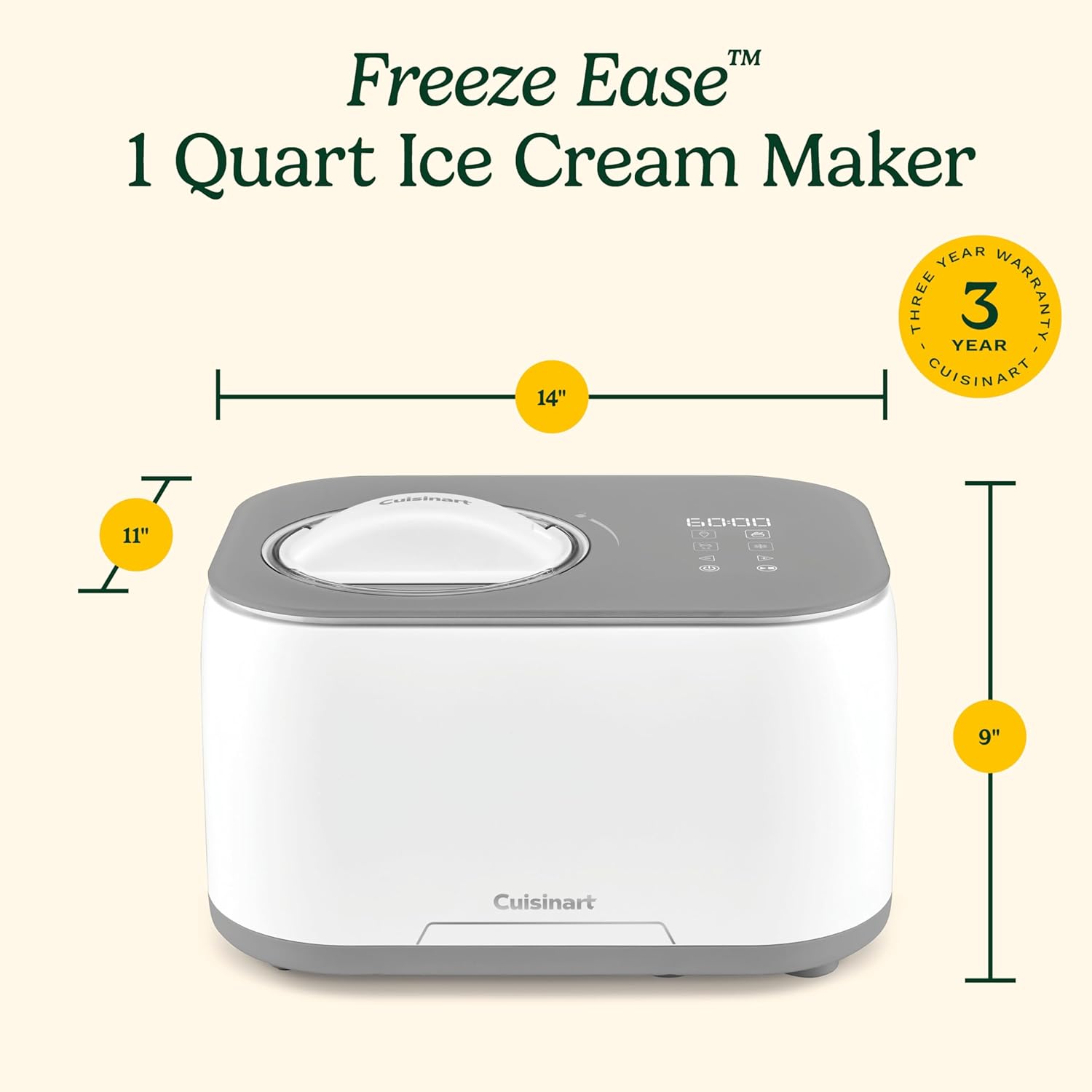 Sorbetière 1 pinte Freeze Ease - Cuisinart - Sorbetière - - La Guilde Culinaire
