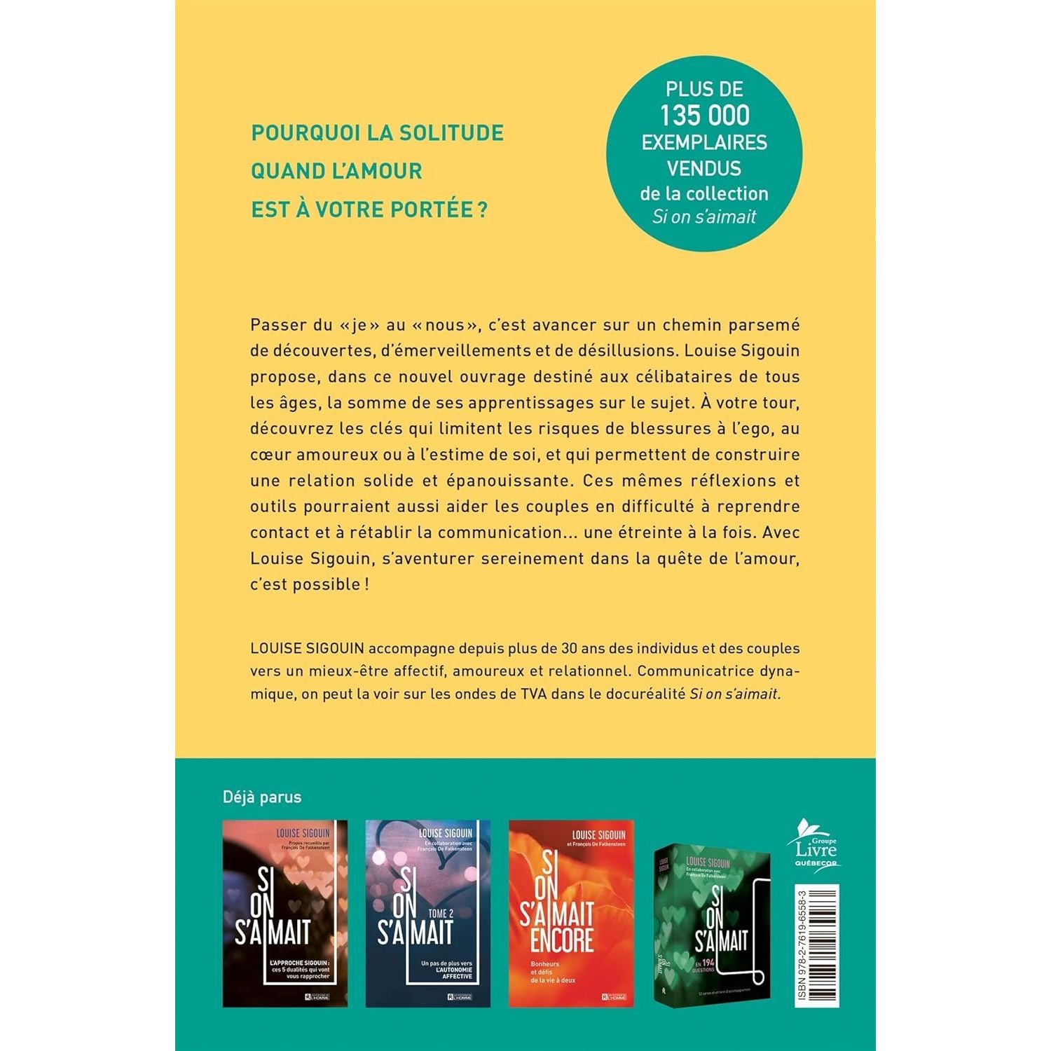 Si on s'aimait : Spécial célibataires - De L'Homme Ed. - Livre de bien-être - - La Guilde Culinaire