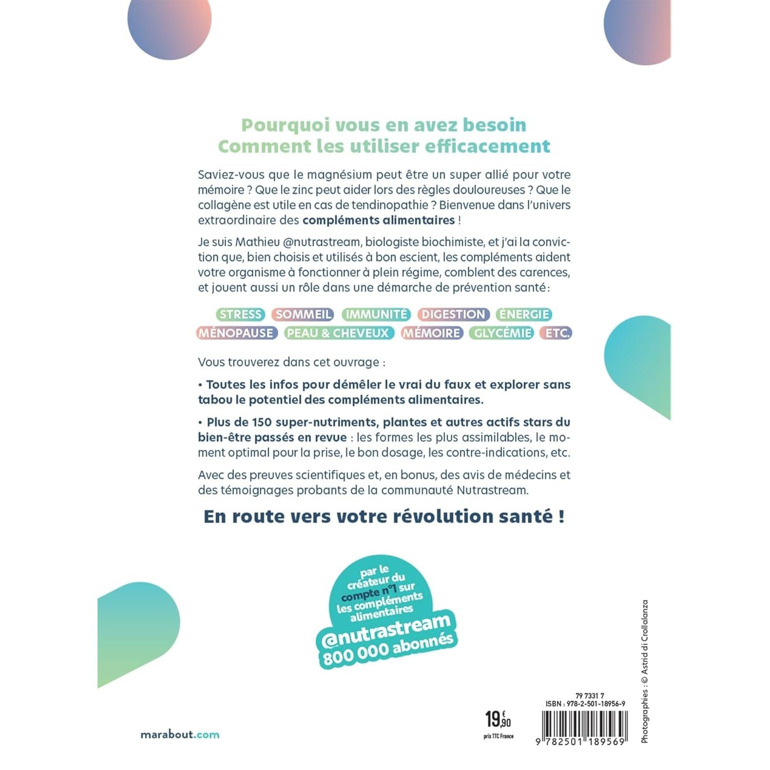 Compléments alimentaires : votre révolution santé - Marabout - Livre de bien-être - - La Guilde Culinaire