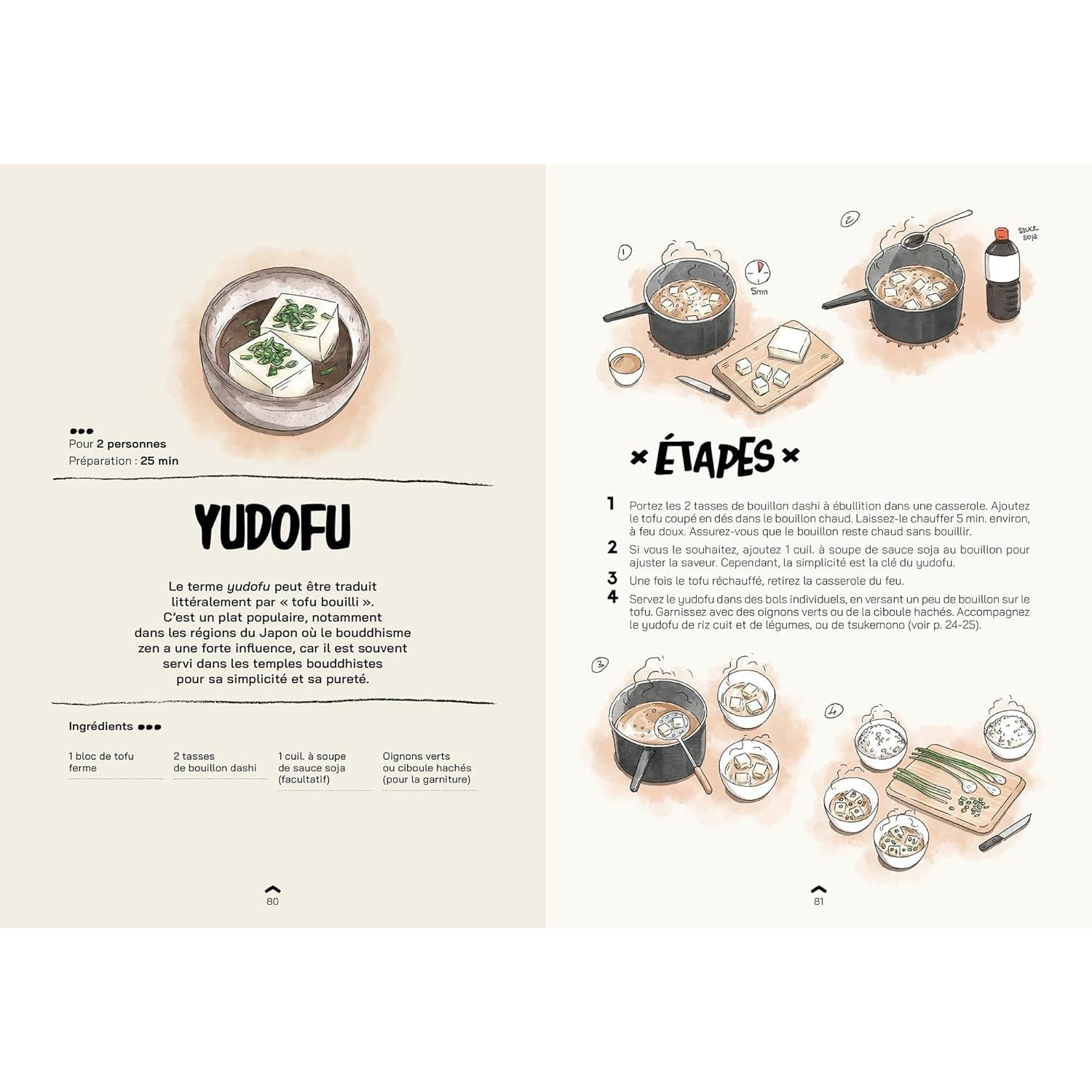 Recettes japonaises en 4 étapes    - Hachette Ed. - Livre de cuisine -  - La Guilde Culinaire