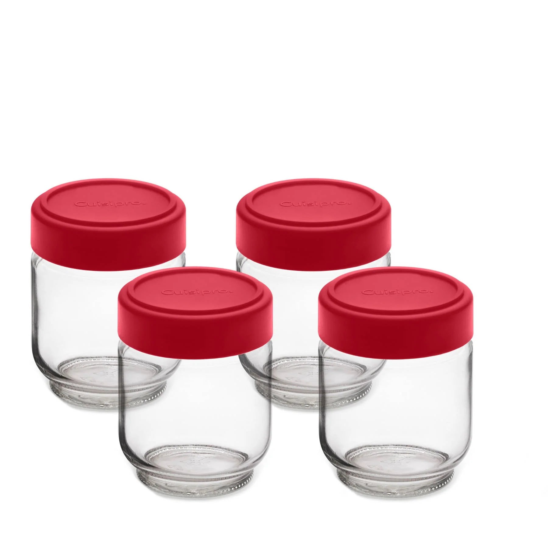 Pots en verre hermétiques 160ml-6oz    - Cuisipro - Yaourtière -  - La Guilde Culinaire