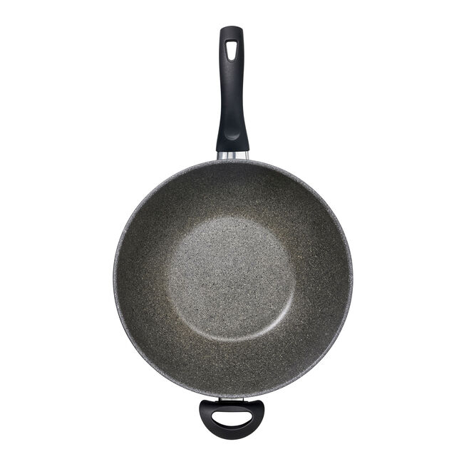 Wok antiadésif en granitium avec couvercle de 32 cm - Zwilling - Sauteuse - - La Guilde Culinaire