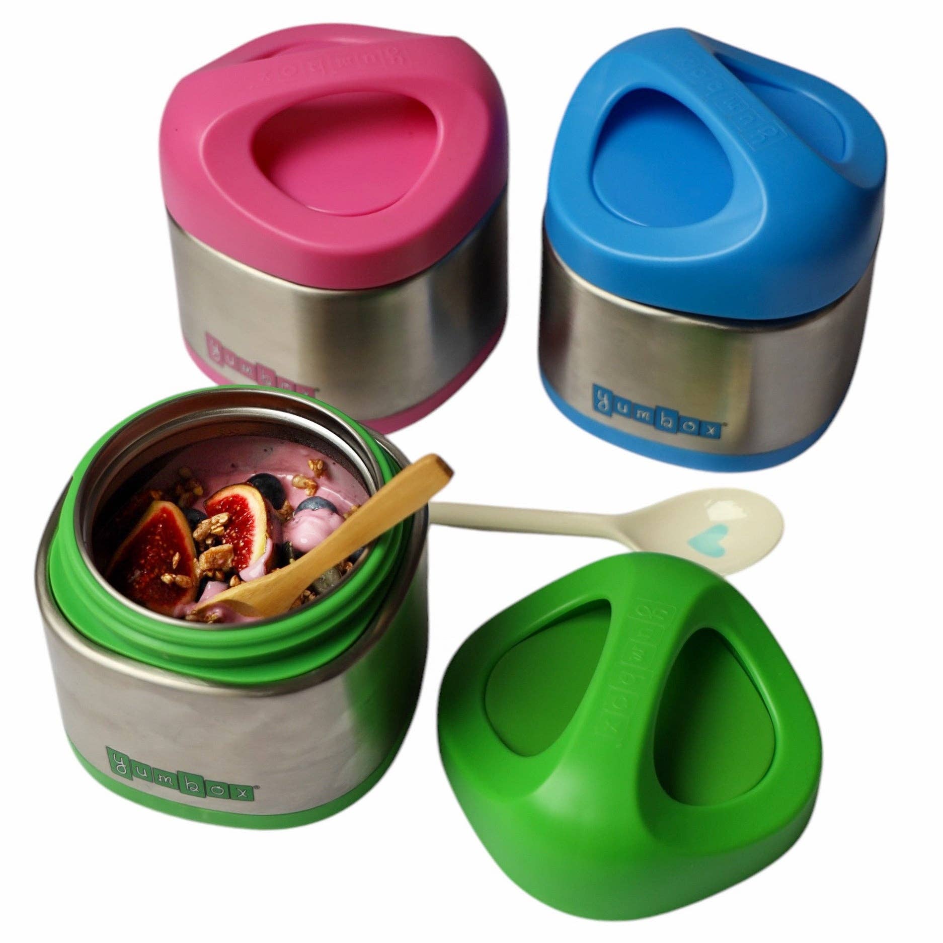 Yumbox Cubi - Bocal alimentaire isotherme pour enfants 300 ml - Vert pomme - Yumbox - Boîte à repas - - La Guilde Culinaire