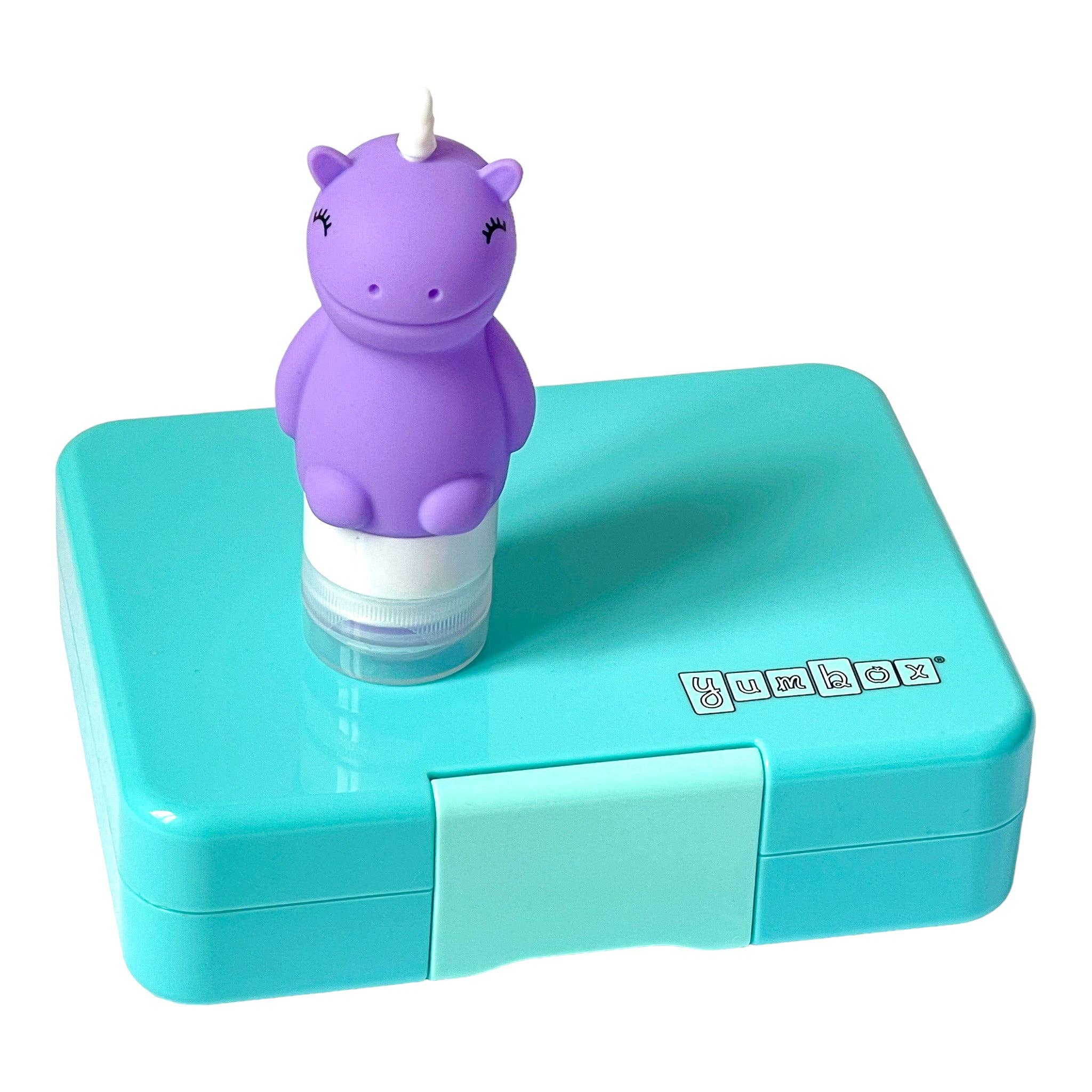 Flacons presse en silicone licorne – Accessoire déjeuner pour enfants - Yumbox - Bouteille à condiment - - La Guilde Culinaire