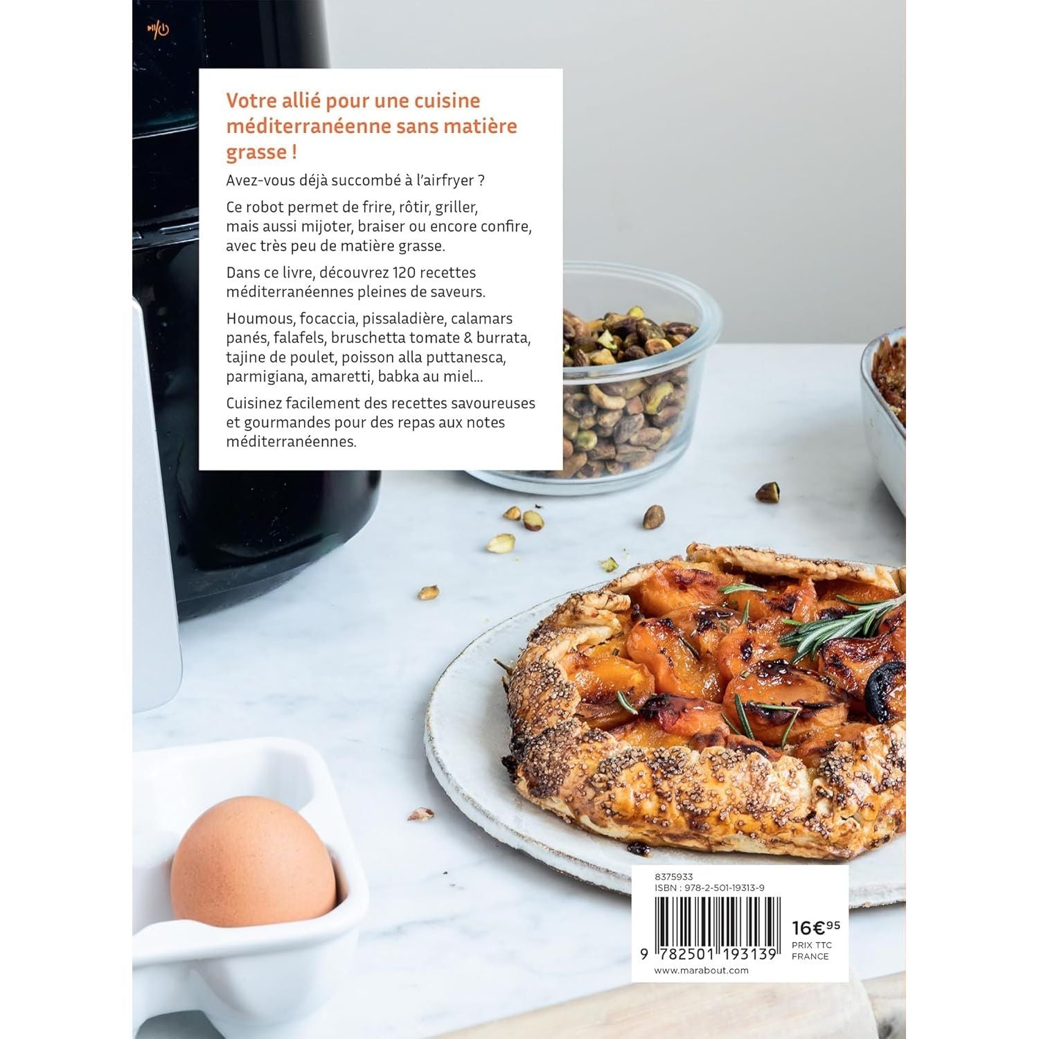 Airfryer - Recettes méditerranéennes - Marabout - Livre de cuisine - - La Guilde Culinaire