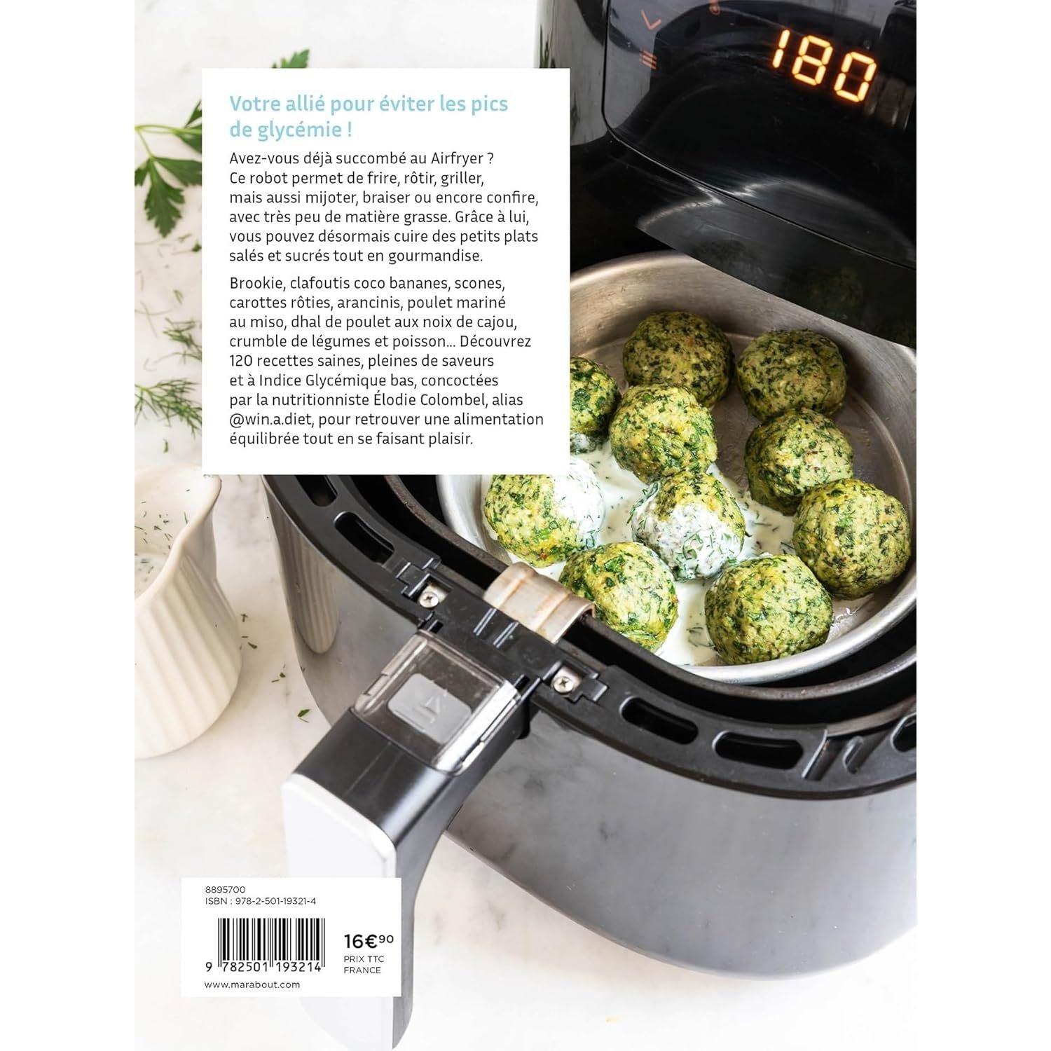 Airfryer - Recettes IG Bas - Marabout - Livre de cuisine - - La Guilde Culinaire