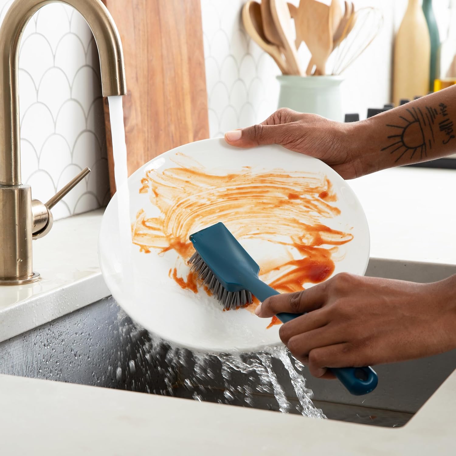 CLEAN OCEAN Brosse à vaisselle - Full Circle - Brosse de nettoyage - - La Guilde Culinaire