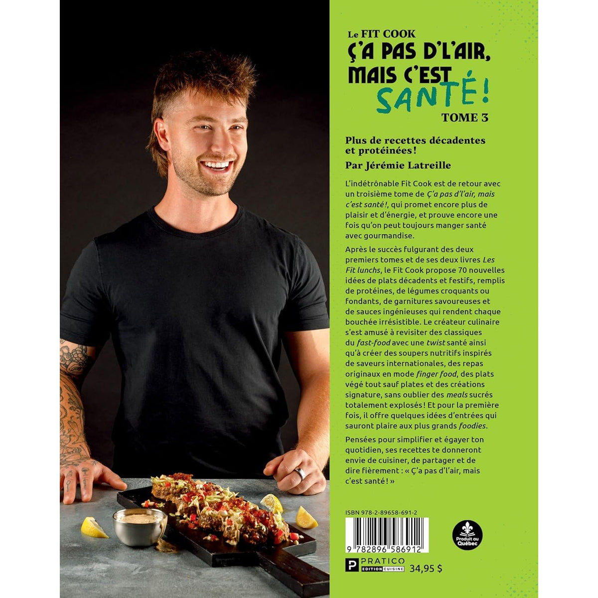 Le Fit Cook. Ç’a pas d’l’air, mais c’est santé T.03 - Pratico Ed. - Livre de cuisine - - La Guilde Culinaire