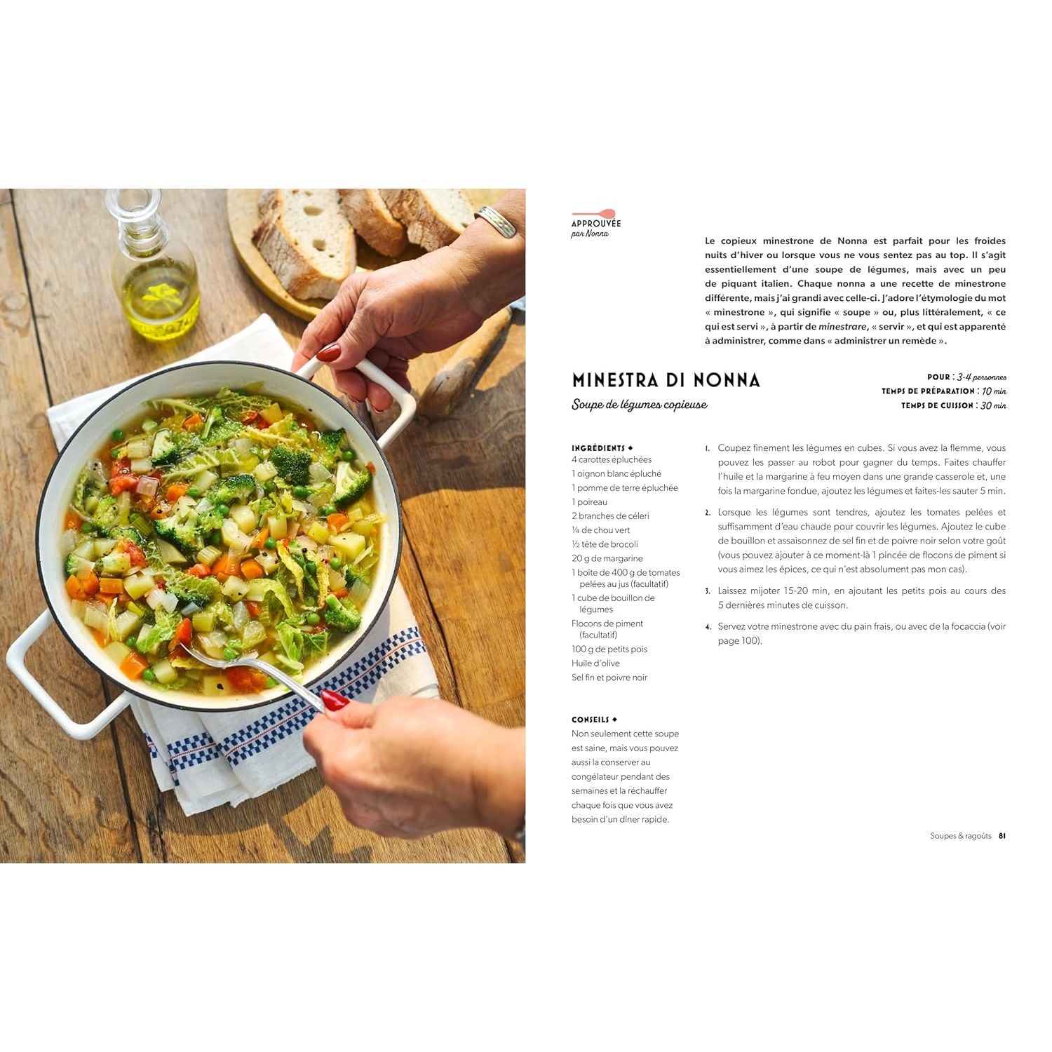 Cucina della Nonna : Les grands classiques de la cuisine italienne en version végétale - La Plage Ed. - Livre de cuisine - - La Guilde Culinaire