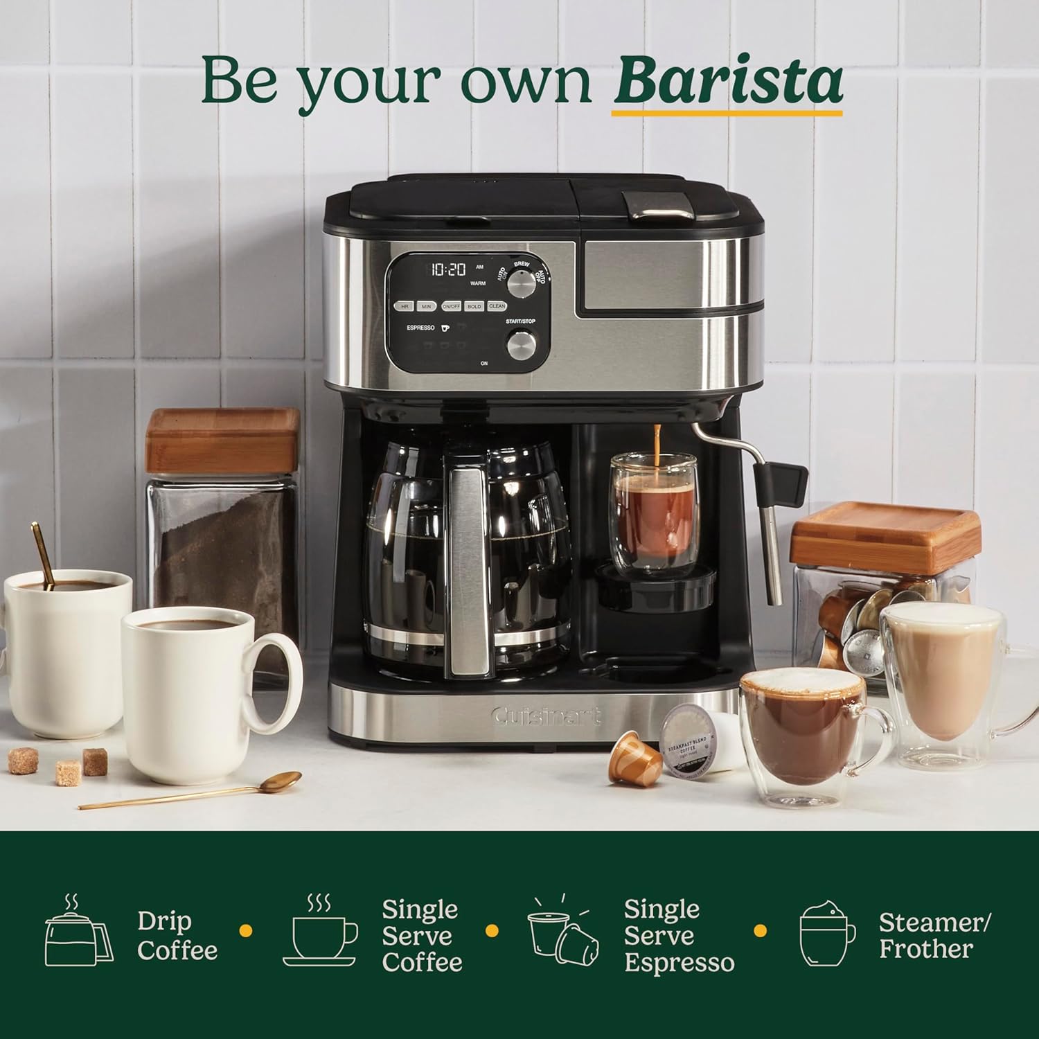 Cafetière 4 en 1 Coffee Center Barista Bar - Cuisinart - Cafetière - - La Guilde Culinaire