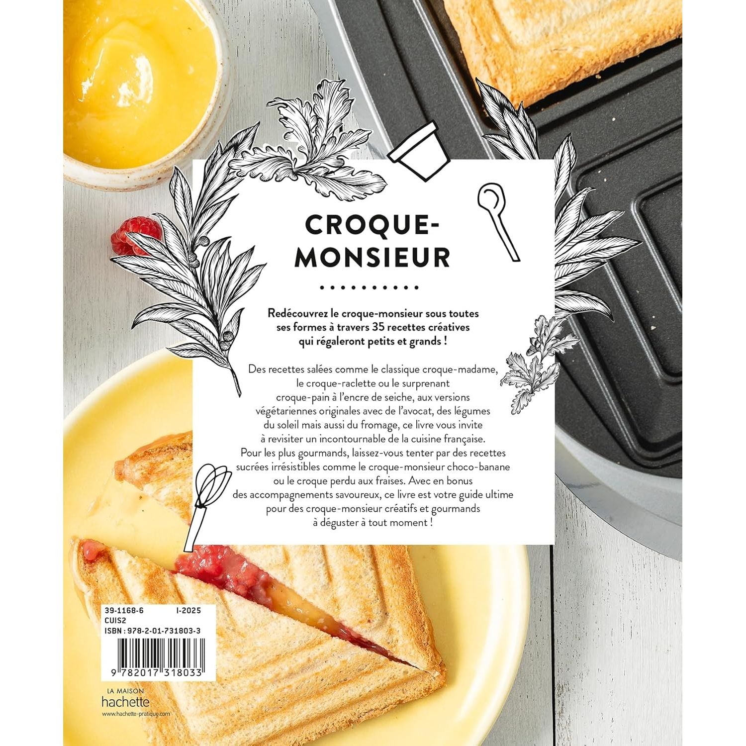 Croque-monsieur - Hachette Ed. - Livre de cuisine - - La Guilde Culinaire