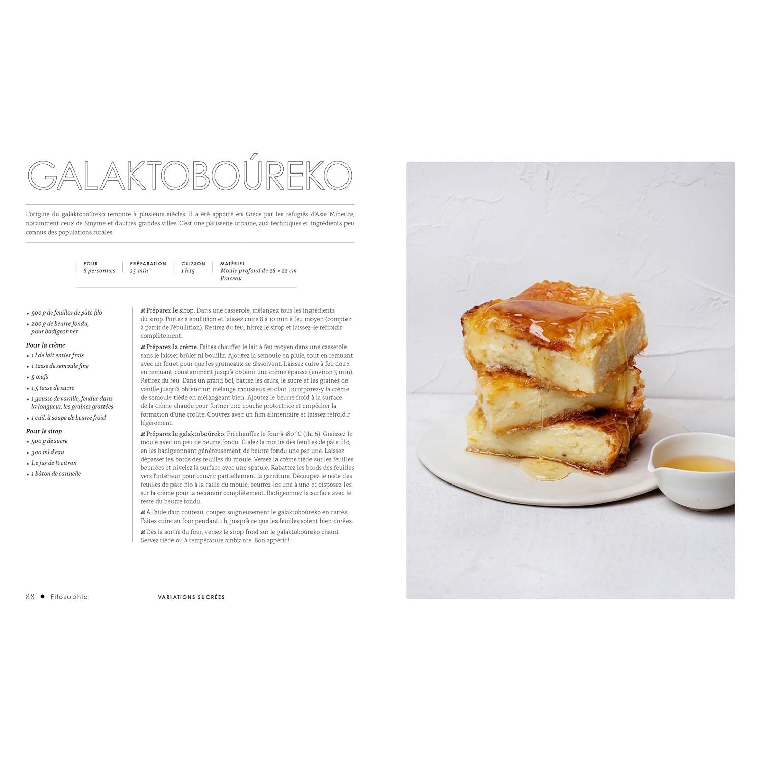 FILOsophie : 50 variations sucrées et salées autour de la pâte filo - Hachette Ed. - Livre de cuisine - - La Guilde Culinaire