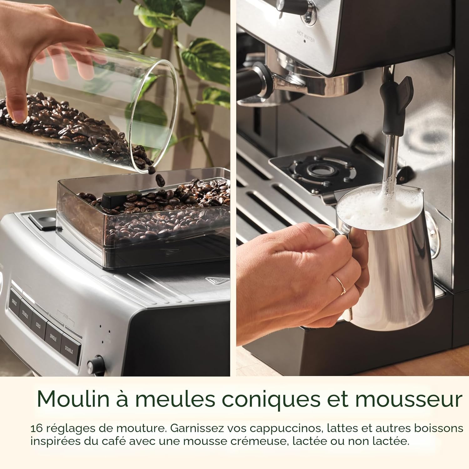 Machine à espresso Espresso Bar avec moulin intégré - Cuisinart - Machine à espresso - - La Guilde Culinaire