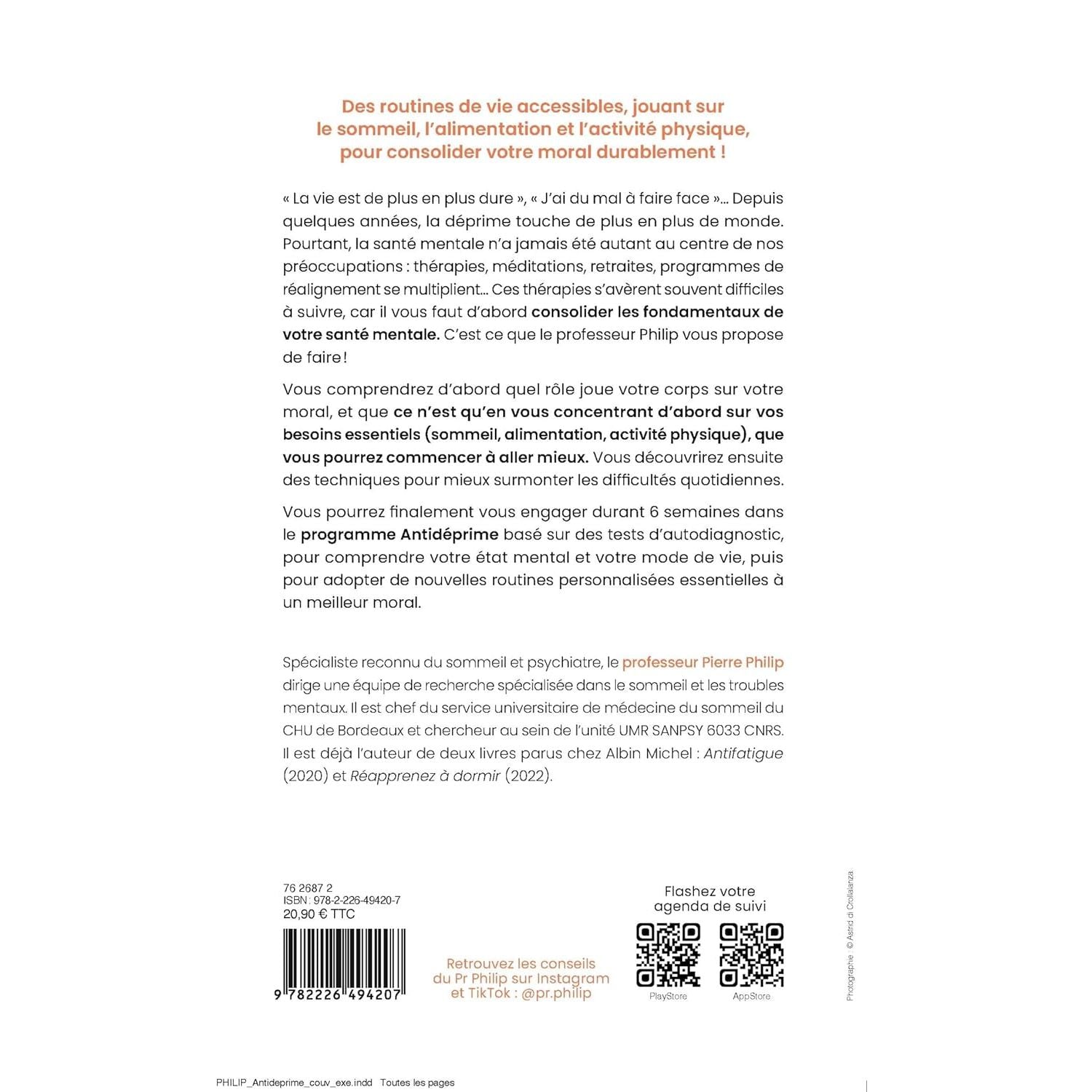 Antidéprime - Albin Michel Ed. - Livre de bien-être - - La Guilde Culinaire