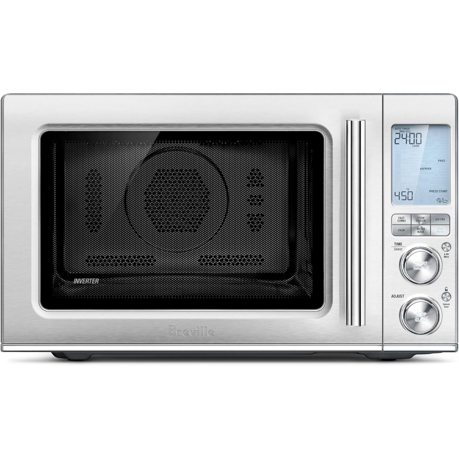 Micro-onde The Combi Wave 3 en 1 Acier inoxydable brossé - Breville - Four à micro-ondes - BMO870BSS1BCA1 - La Guilde Culinaire