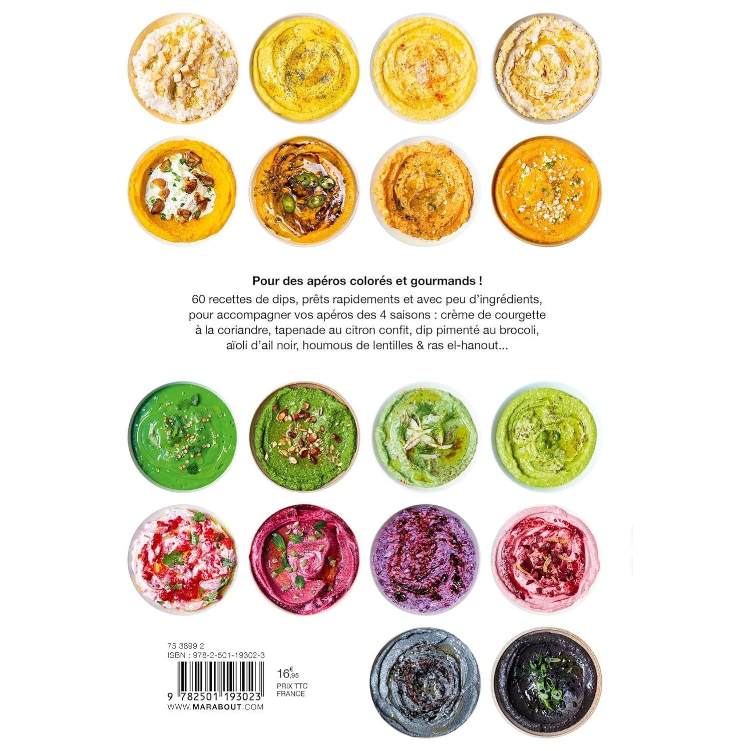 Dip me : 60 recettes de dips pour toutes les occasions et à toutes les saisons - Marabout - Livre de cuisine - - La Guilde Culinaire
