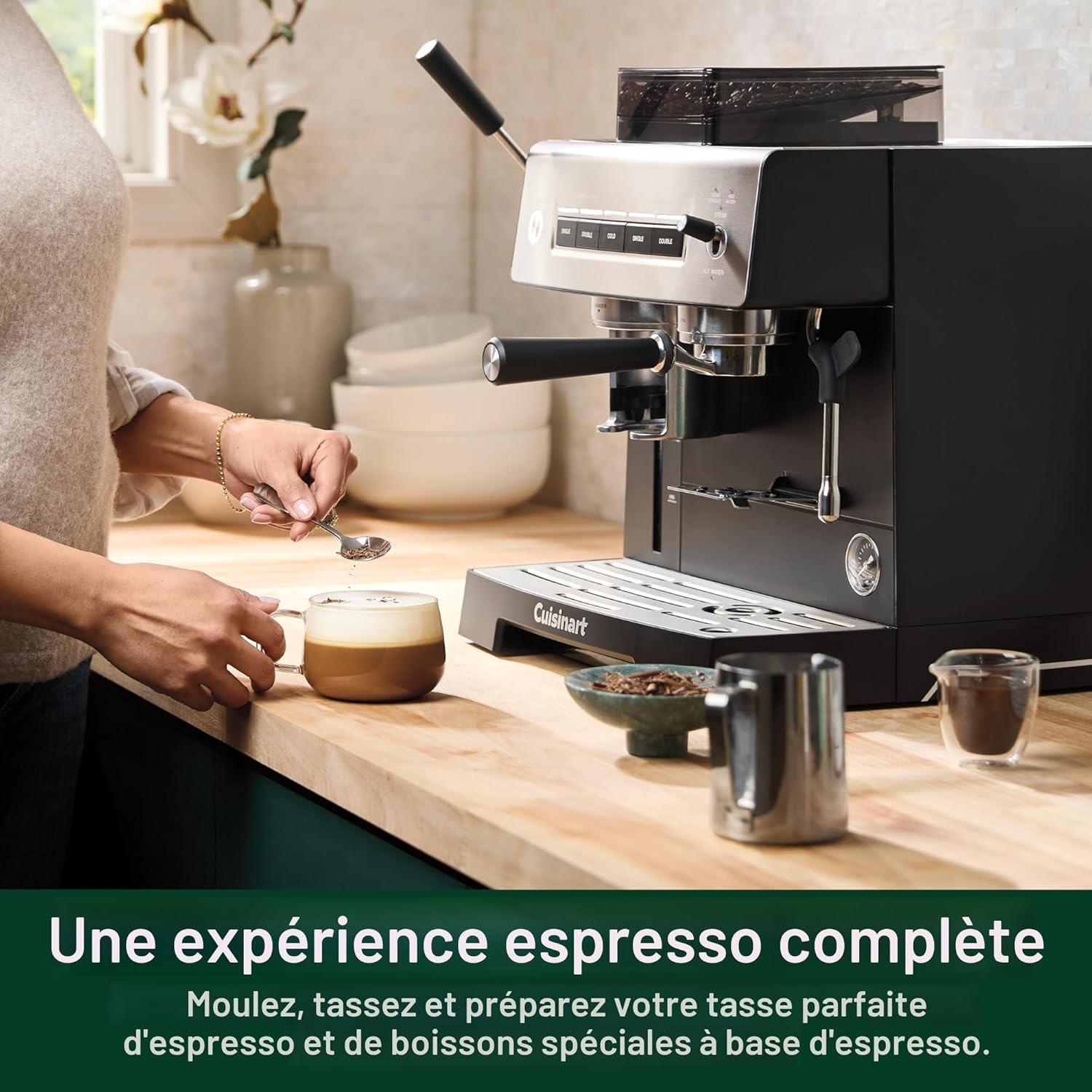 Machine à espresso Espresso Bar avec moulin intégré - Cuisinart - Machine à espresso - - La Guilde Culinaire
