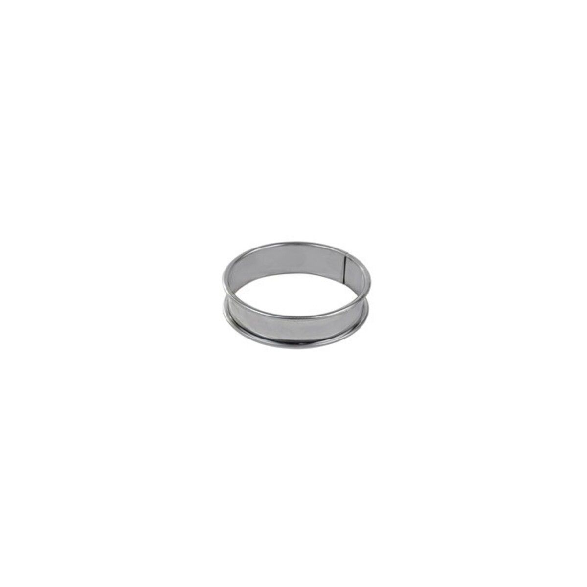 Cercle à tarte haut en inox à bords roulés 9cm x 2.7cm    - Gobel - Cercle à tarte -  - La Guilde Culinaire