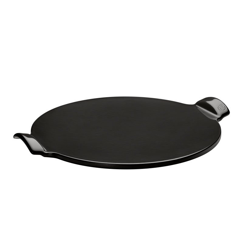 Pizza Stone Lisse 36 cm - Emile Henry Fusain   - Emile Henry - Pierre à pizza - 91797514 - La Guilde Culinaire