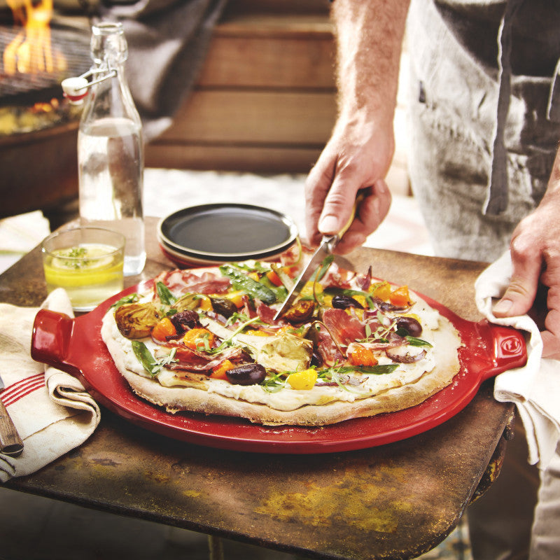 Pizza Stone Lisse 36 cm - Emile Henry    - Emile Henry - Pierre à pizza -  - La Guilde Culinaire