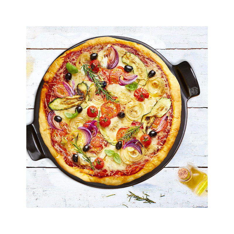 Pizza Stone Lisse 36 cm - Emile Henry    - Emile Henry - Pierre à pizza -  - La Guilde Culinaire