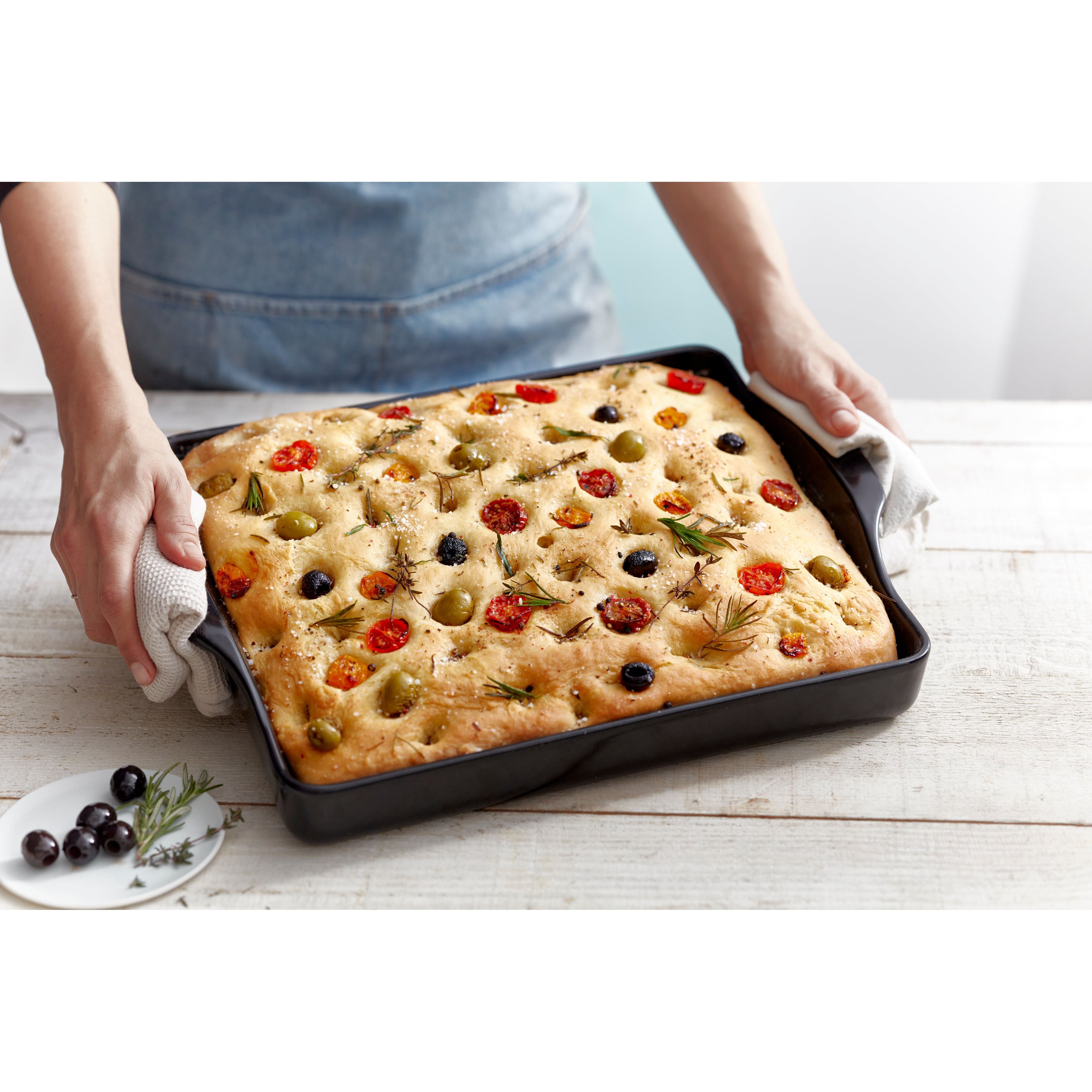 Focaccia 3.5L - Emile Henry    - Emile Henry - Pierre à pizza -  - La Guilde Culinaire