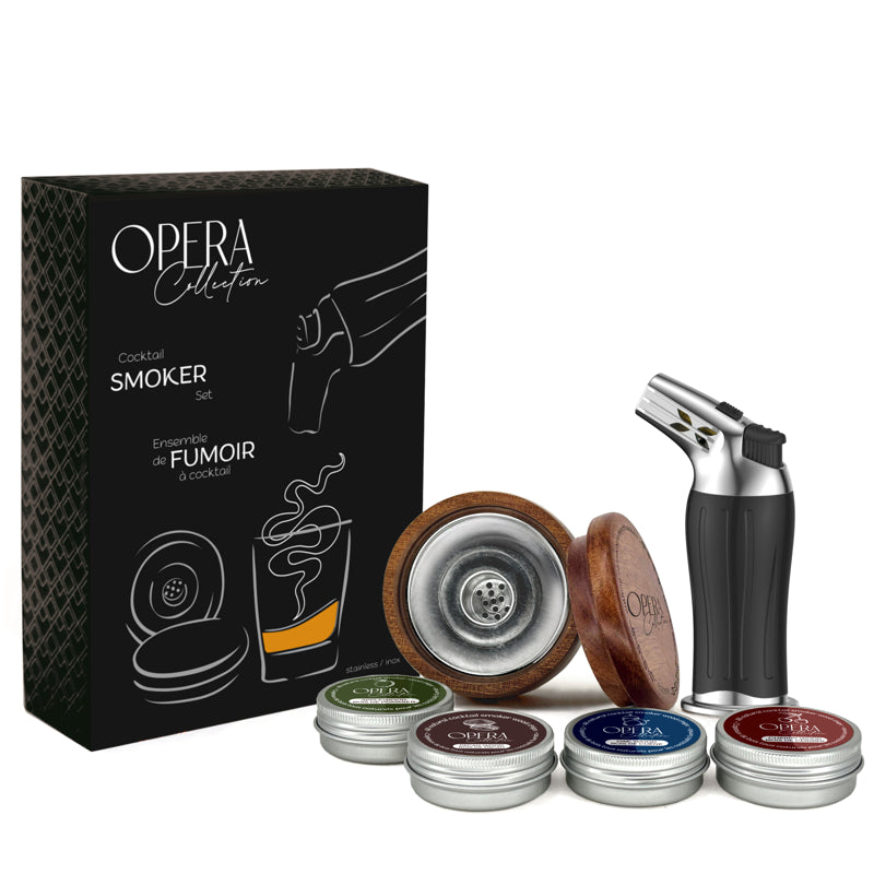 OPERA Ensemble de fumoir à cocktail - Natural Living - Kits d'accessoires pour cocktails - - La Guilde Culinaire