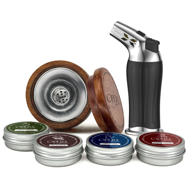 OPERA Ensemble de fumoir à cocktail - Natural Living - Kits d'accessoires pour cocktails - - La Guilde Culinaire