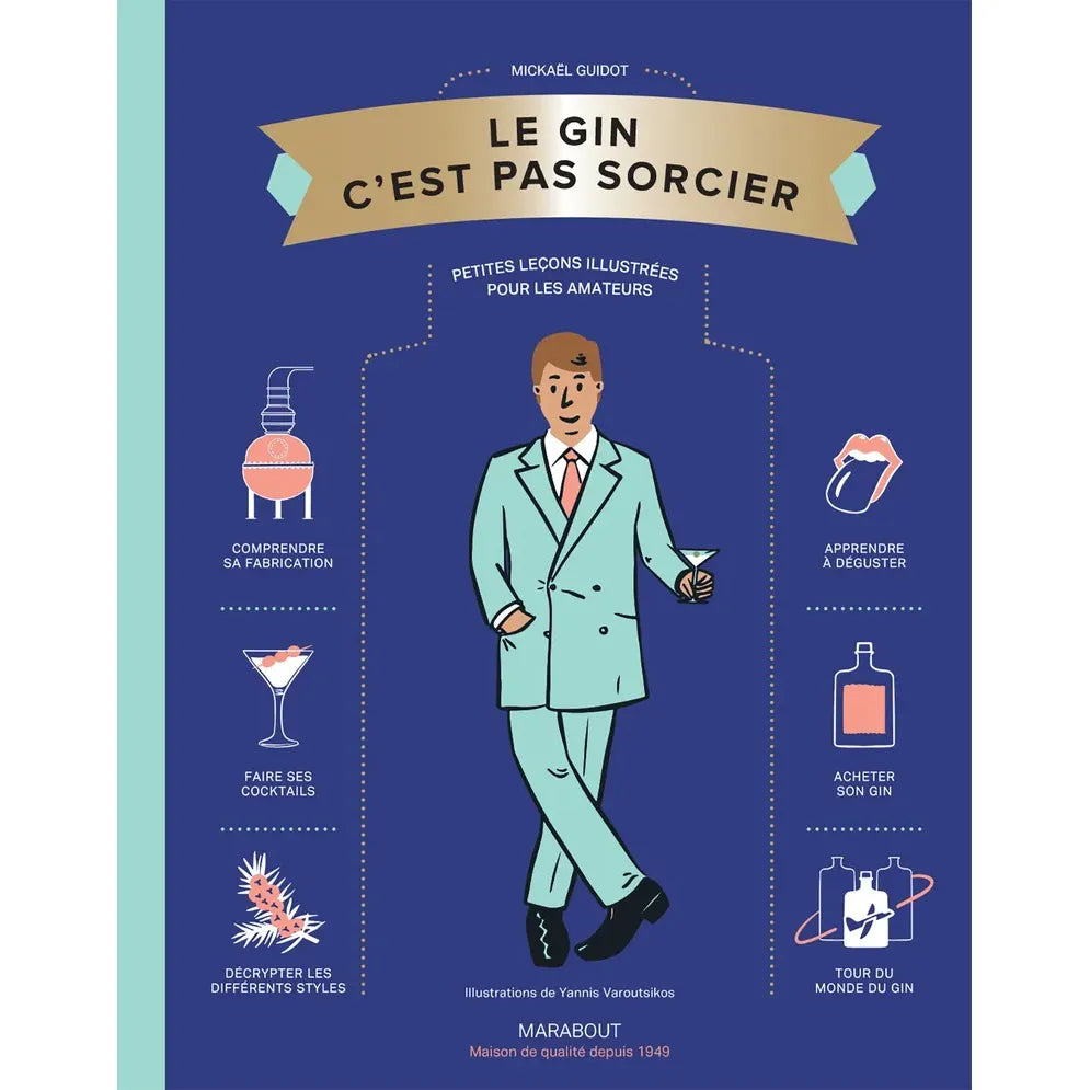 Le Gin C'est pas sorcier - Marabout - Livre de mixologie - - La Guilde Culinaire
