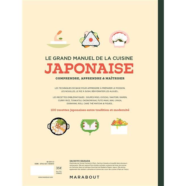 Le grand manuel de la cuisine japonaise    - Marabout - Livre de cuisine -  - La Guilde Culinaire