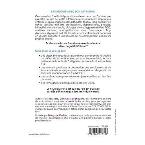 Le manuel de survie de l'adulte atypique    - Le Courrier du Livre - Livre de psychologie -  - La Guilde Culinaire
