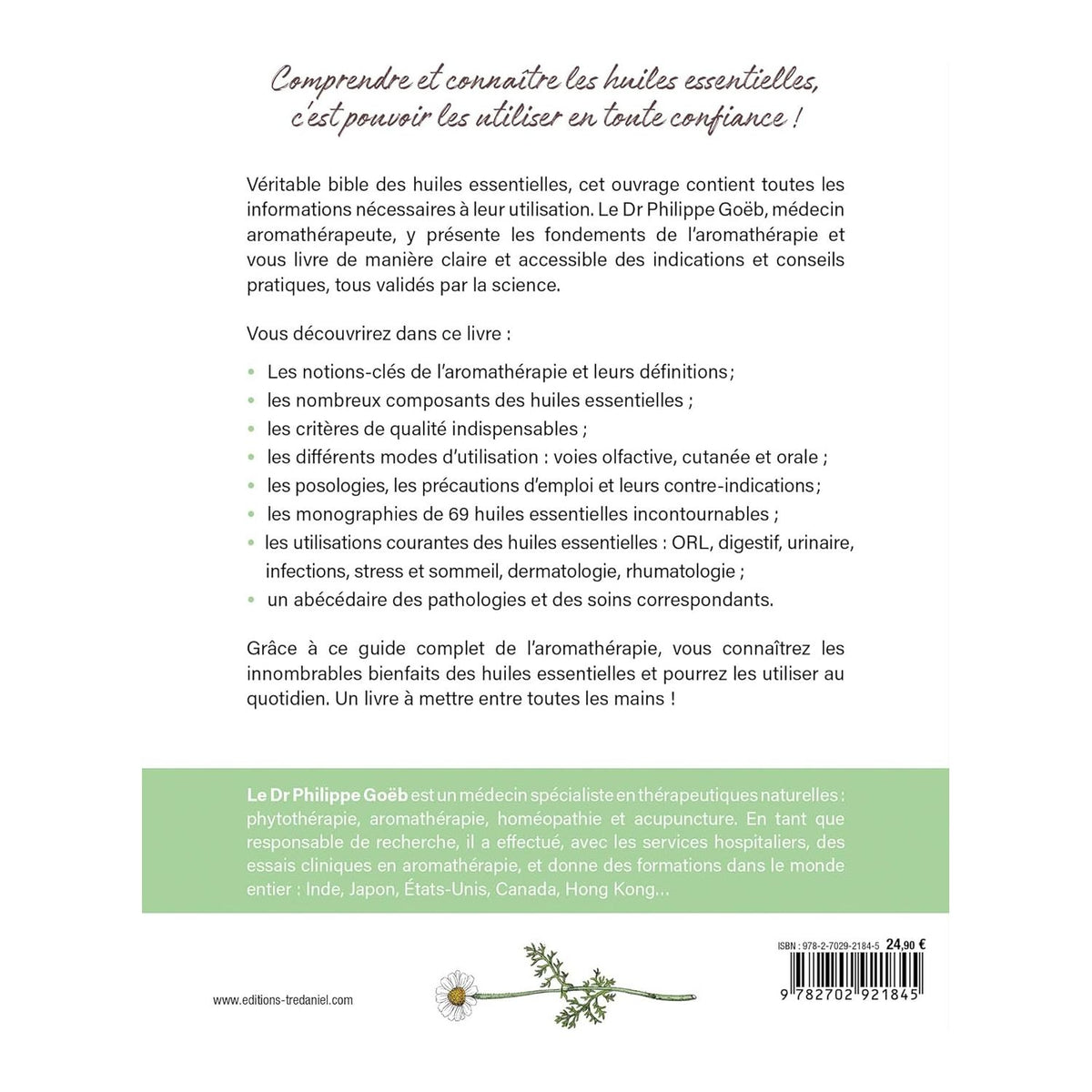 Huiles essentielles en toute confiance : connaître les huiles et les utiliser au quotidien    - Le Courrier du Livre - Livre -  - La Guilde Culinaire