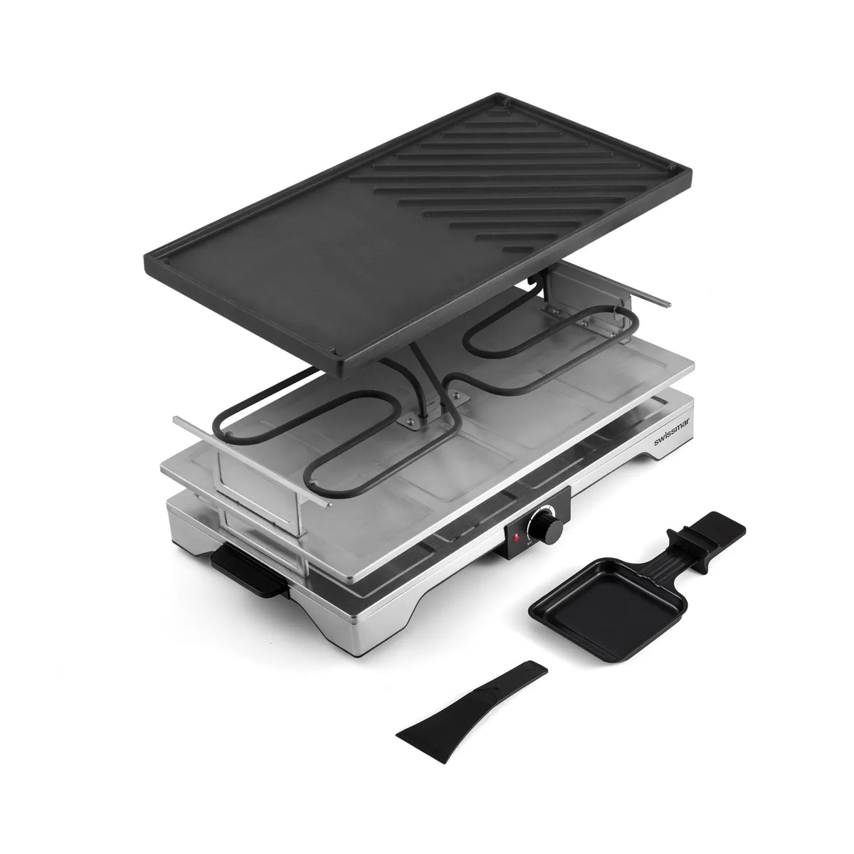 Grill à raclette Verso avec plaque en fonte - Swissmar - Appareil à raclette - - La Guilde Culinaire
