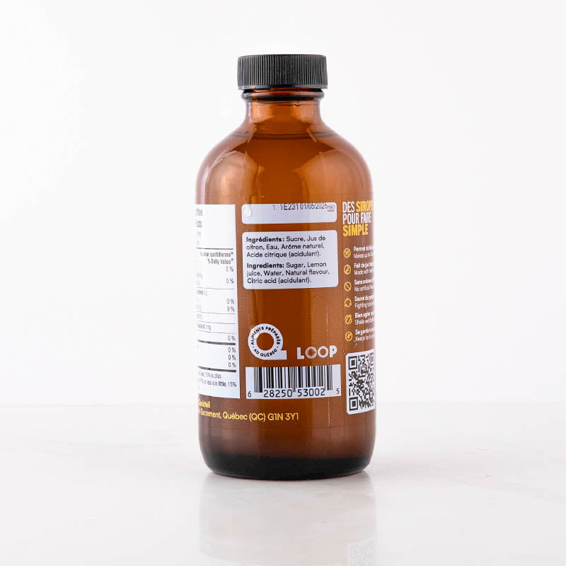 Sirop de citron 250ml    - Monsieur Cocktail - Sirop -  - La Guilde Culinaire