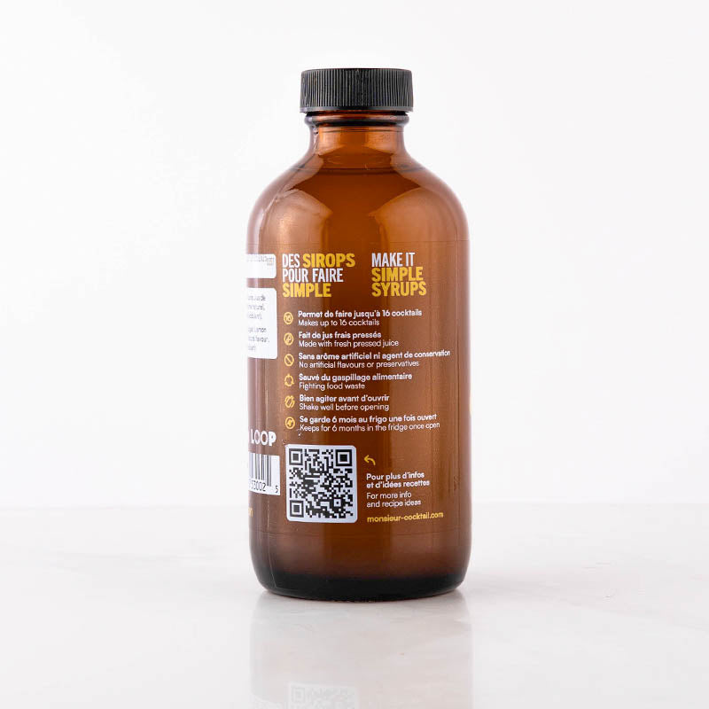 Sirop de citron 250ml    - Monsieur Cocktail - Sirop -  - La Guilde Culinaire