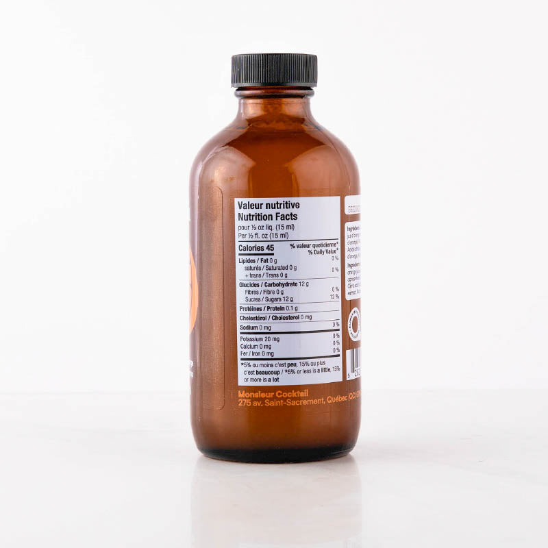Sirop d'orange 250ml    - Monsieur Cocktail - Sirop -  - La Guilde Culinaire