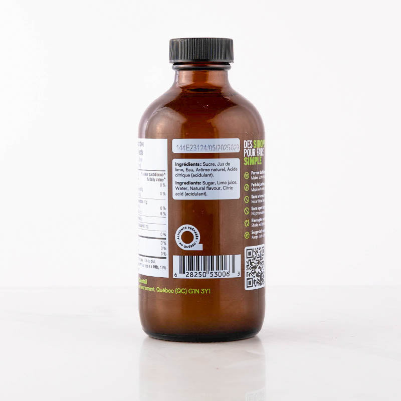 Sirop de Lime 250ml    - Monsieur Cocktail - Sirop -  - La Guilde Culinaire
