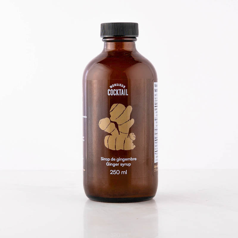 Sirop de gingembre 250 ml    - Monsieur Cocktail - Sirop -  - La Guilde Culinaire