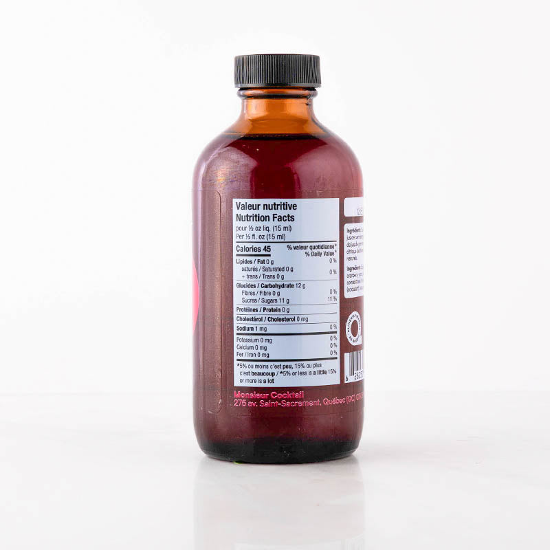 Sirop de Grenadine 250ml    - Monsieur Cocktail - Sirop -  - La Guilde Culinaire