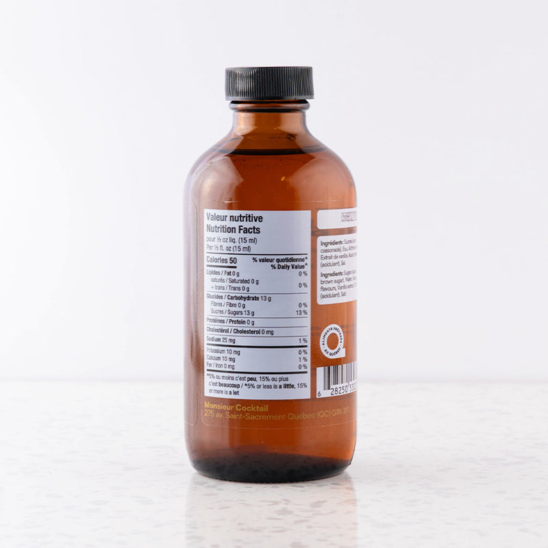 Sirop caramel salé 250ml    - Monsieur Cocktail - Sirop -  - La Guilde Culinaire