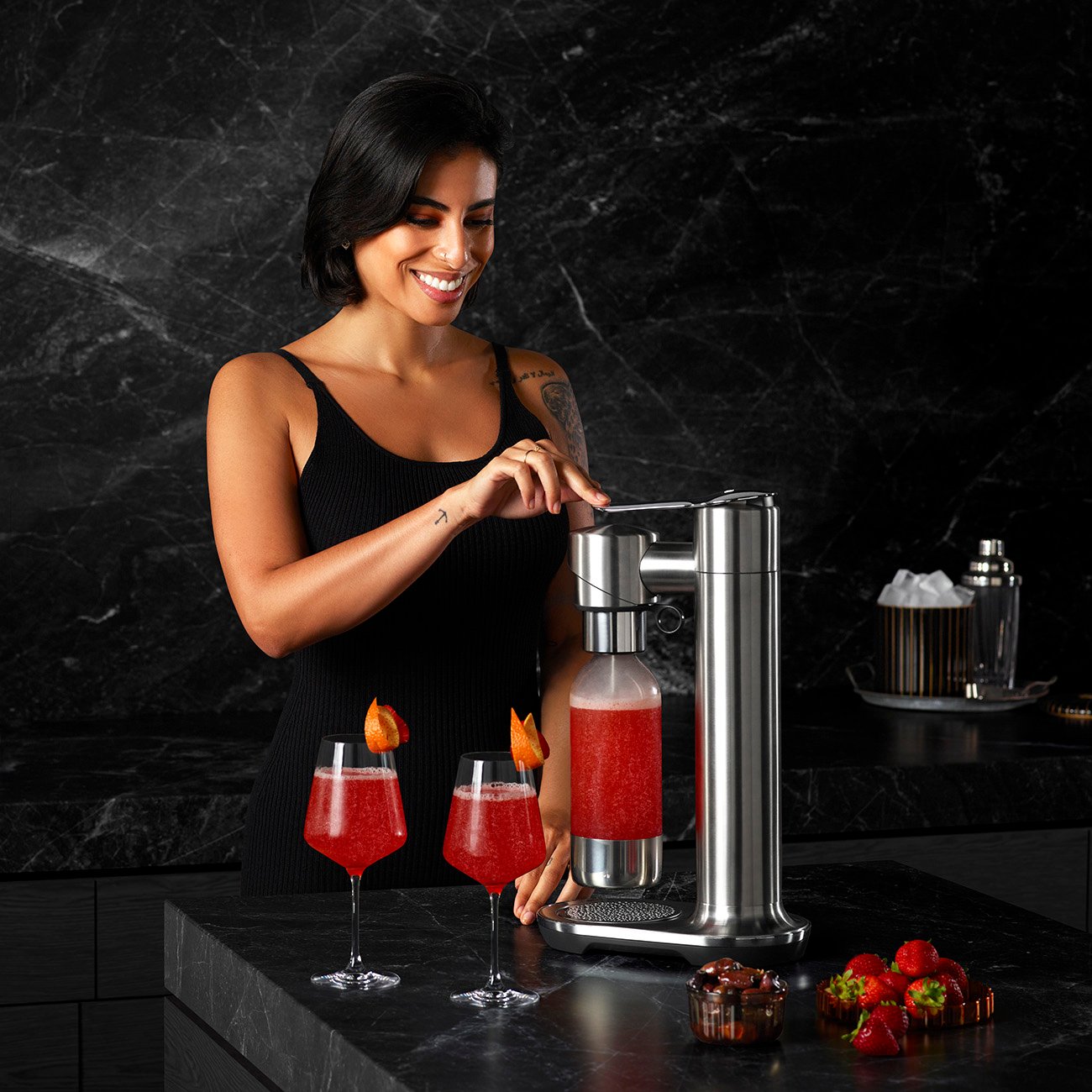 Machine à breuvages pétillants InFizz Fusion    - Breville - Machine à eau gazeuse -  - La Guilde Culinaire
