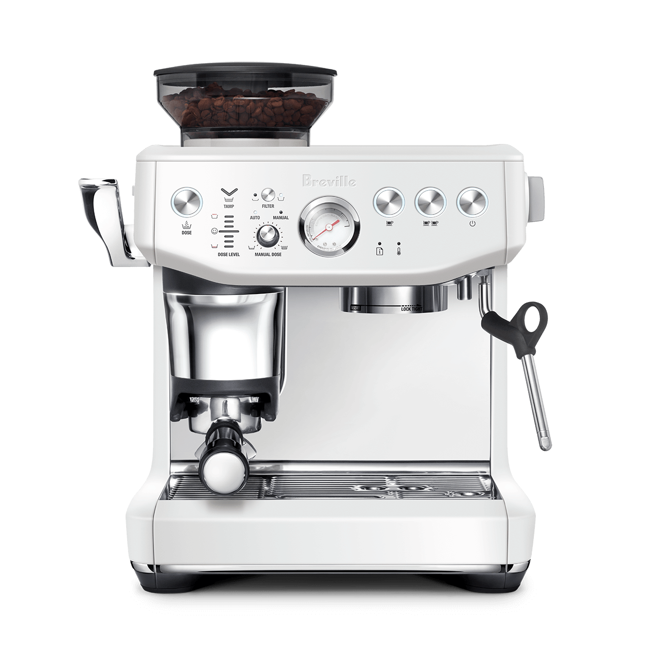 Machine à Café The Barista Express Impress Sel de mer   - Breville - Machine à espresso - BES876SST1BNA1 - La Guilde Culinaire