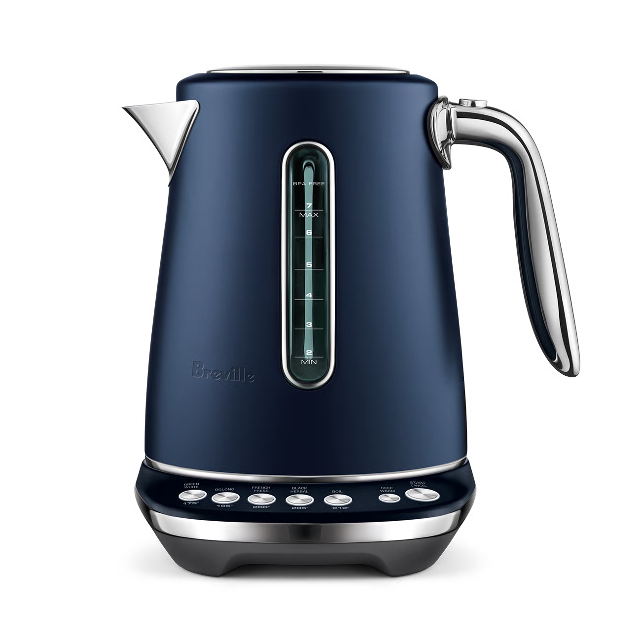 Bouilloire Le Smart Kettle Luxe Bleu Damas - Breville - Bouilloire - BKE845DBL1BCA1 - La Guilde Culinaire