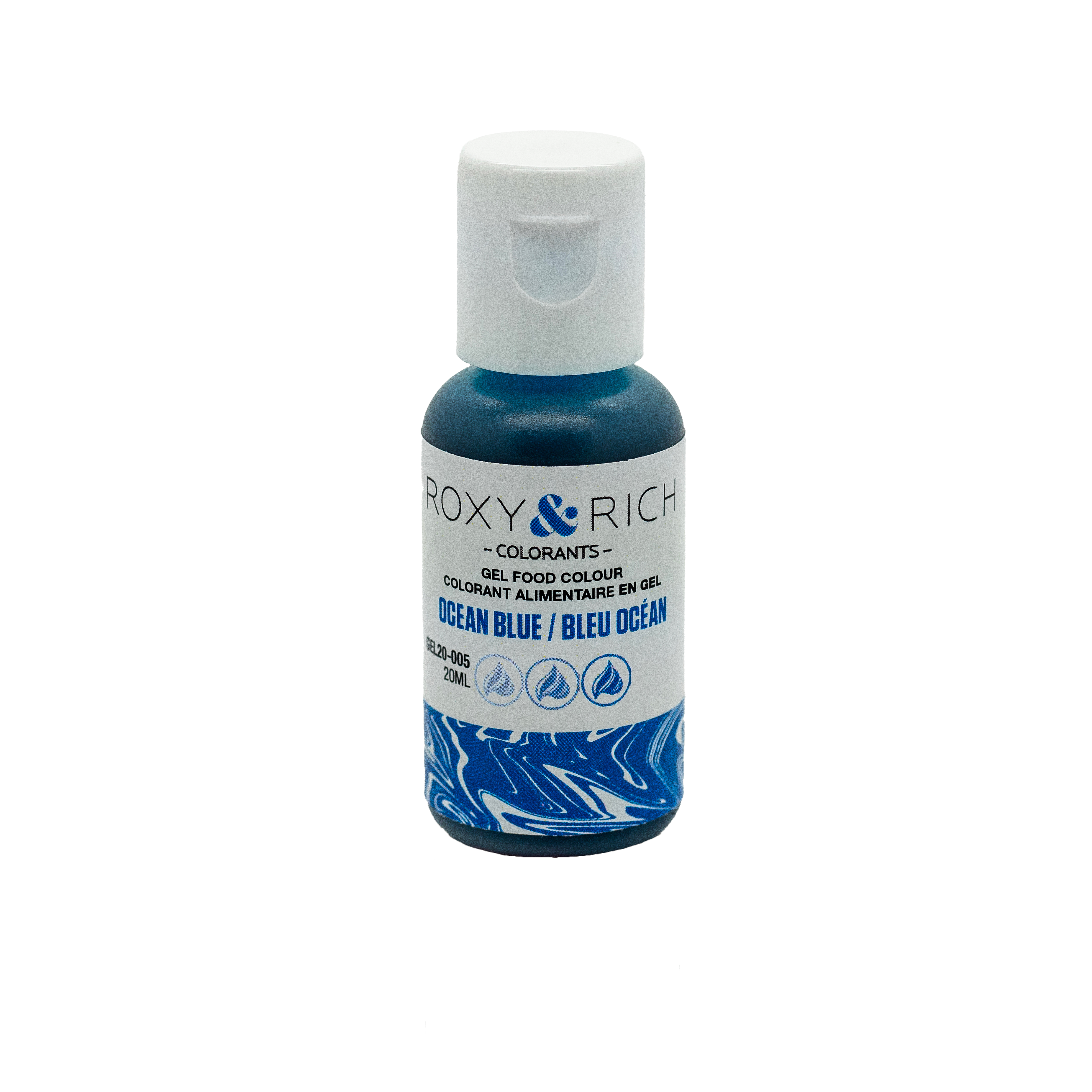 Gel colorant - Océan Bleu (20ml) - Roxy & Rich - Colorant alimentaire - - La Guilde Culinaire