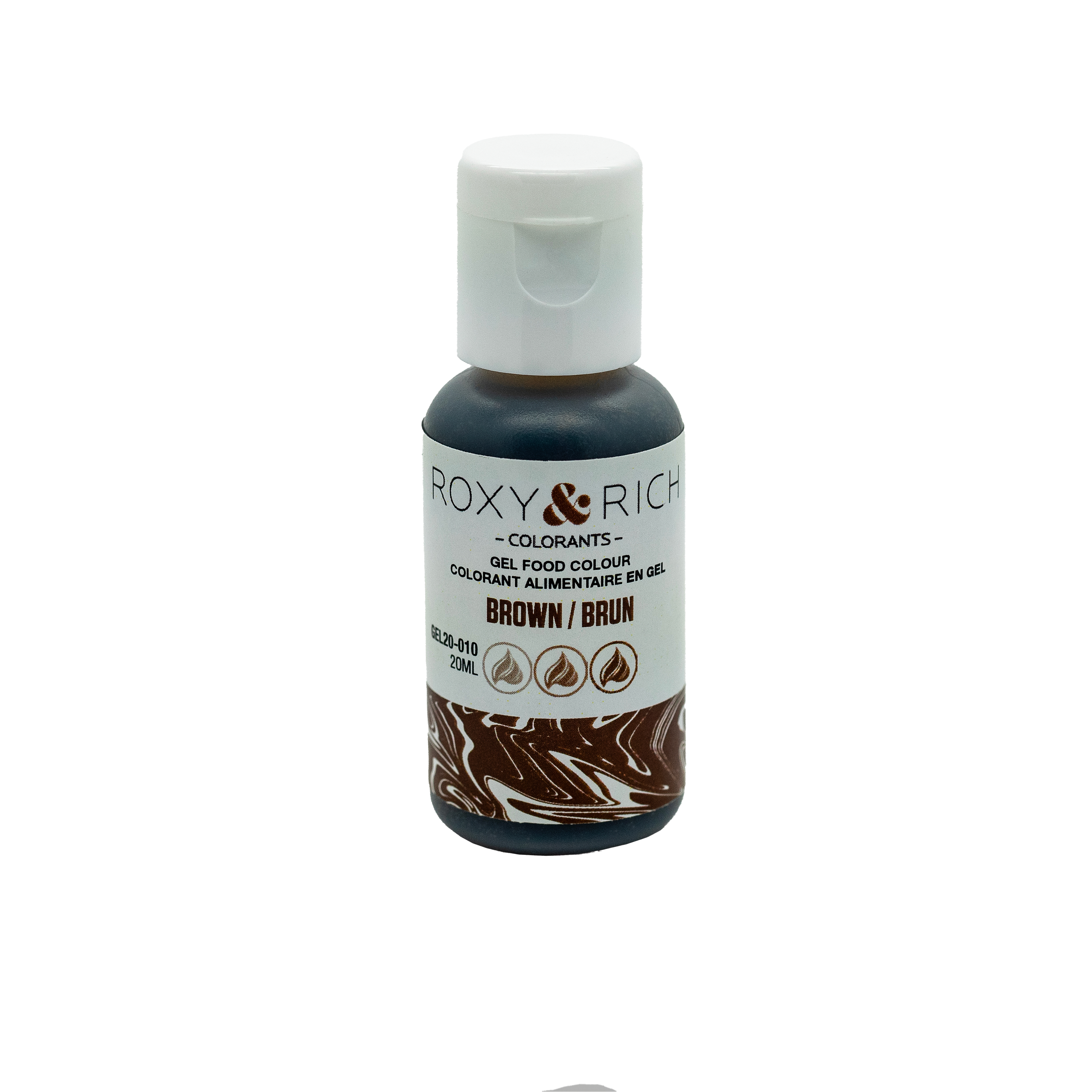 Gel colorant - Brun (20ml) - Roxy & Rich - Colorant alimentaire - - La Guilde Culinaire