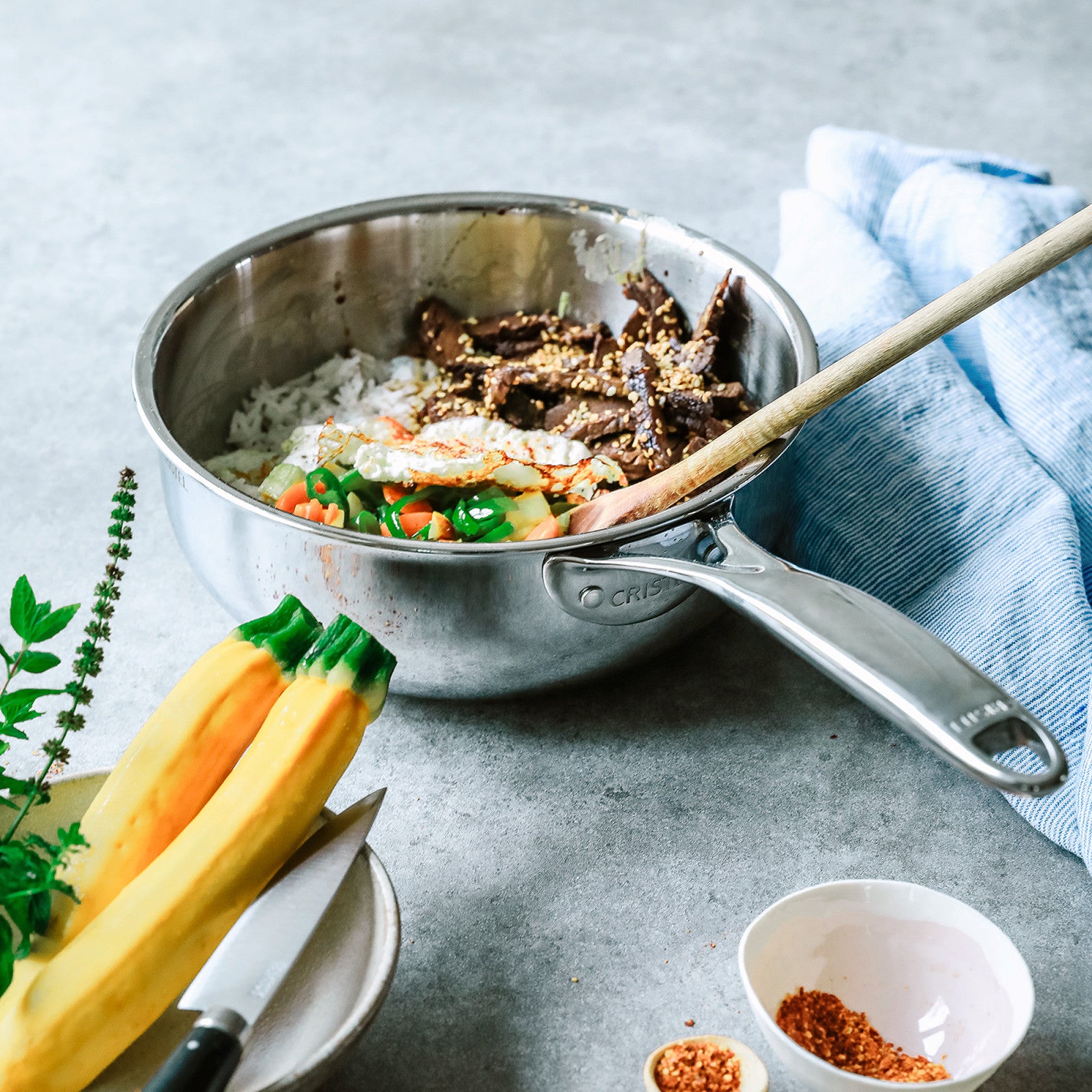 Casserole saucier - CASTEL'PRO    - Cristel - Casserole -  - La Guilde Culinaire