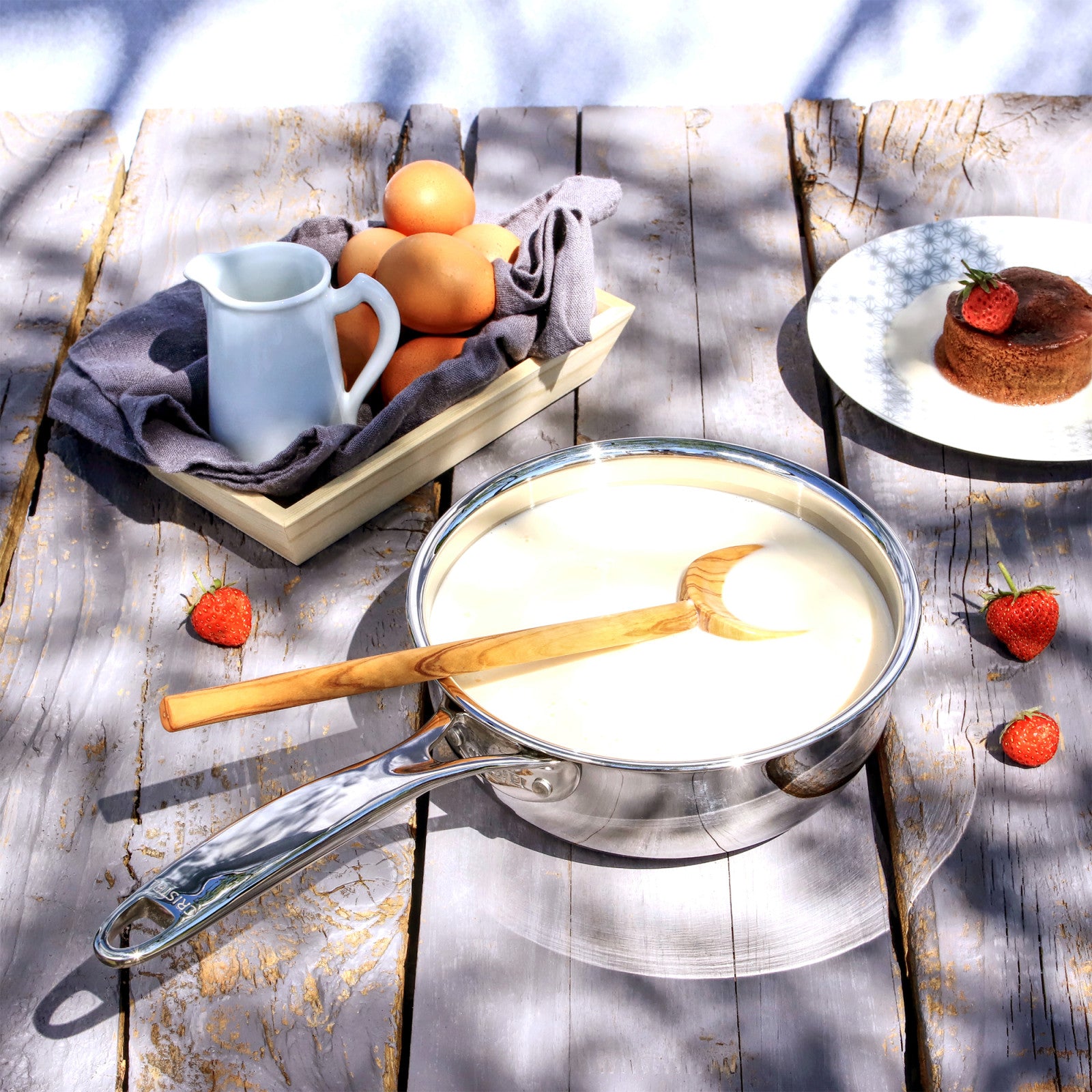 Casserole saucier - CASTEL'PRO    - Cristel - Casserole -  - La Guilde Culinaire