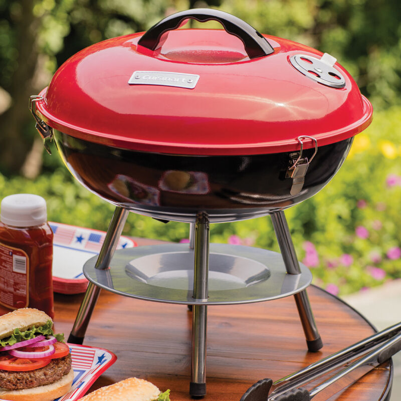 Barbecue au charbon portatif de 14 po (35 cm) – Rouge - Cuisinart - BBQ - - La Guilde Culinaire